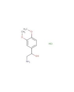 Astatech 2-AMINO-1-(3,4-DIMETHOXYPHENYL)ETHAN-1-OL HYDROCHLORIDE; 1G; Purity 95%; MDL-MFCD00798887
